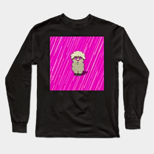 cool llama pink Long Sleeve T-Shirt